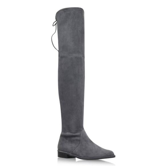 Stuart Weitzman Grey Lowland Suede Thigh High Boots Sz. 9.5 - Picture 4 of 7